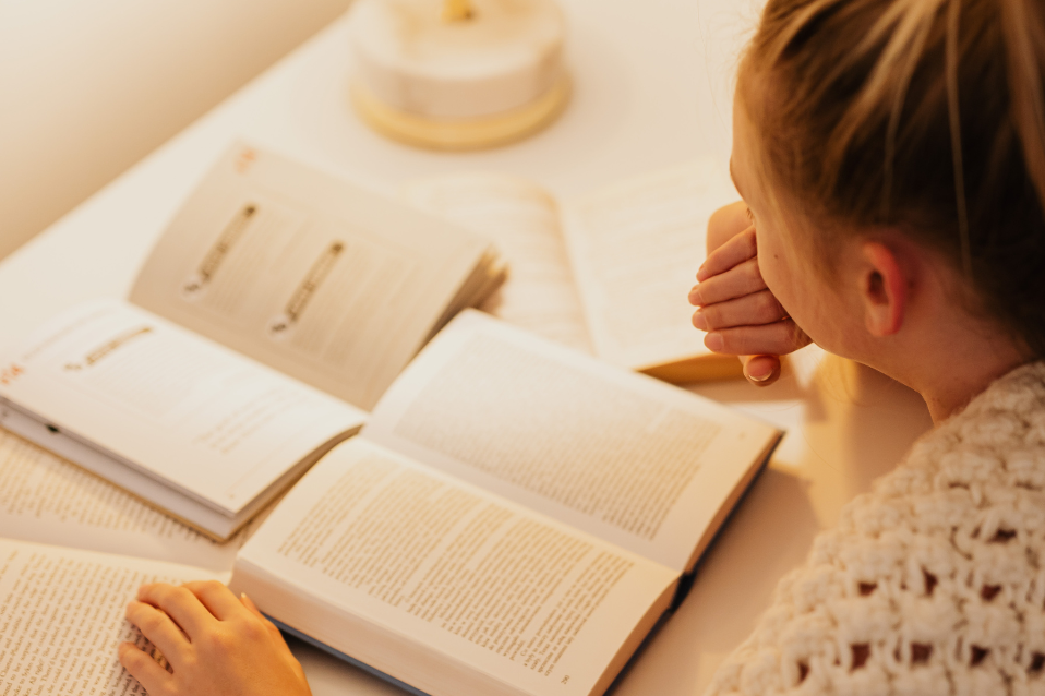 studying at christmas